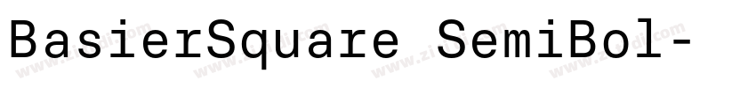 BasierSquare SemiBol字体转换